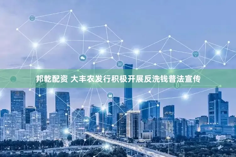 邦乾配资 大丰农发行积极开展反洗钱普法宣传